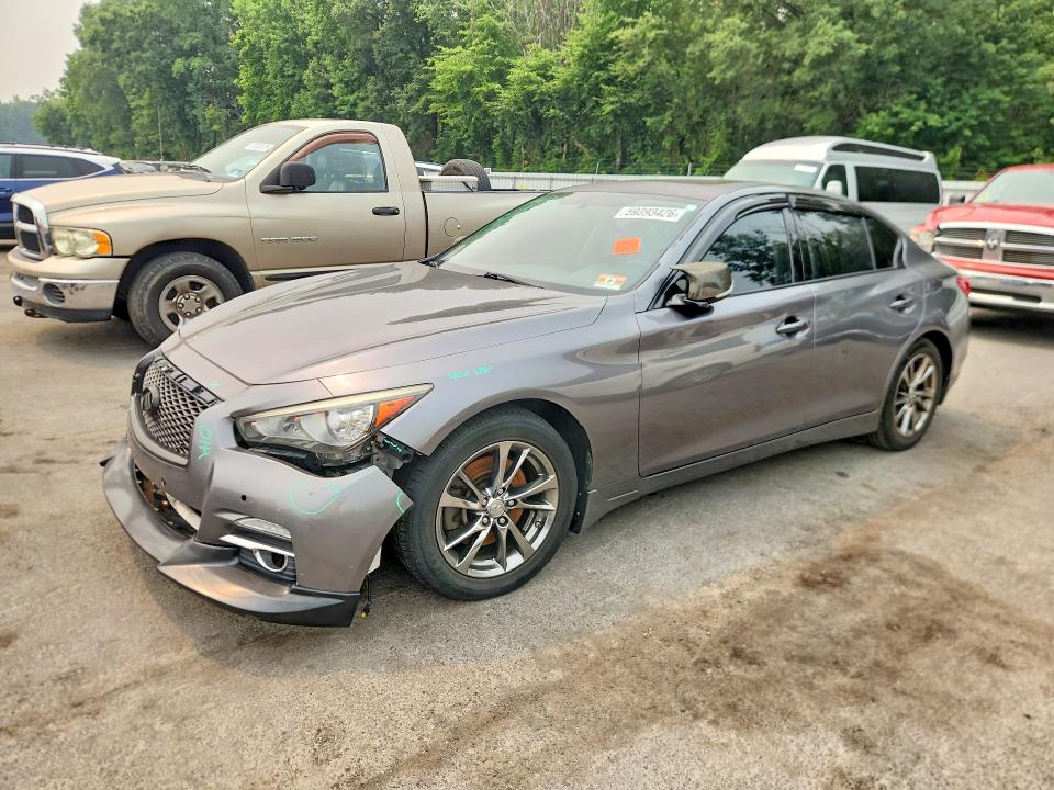 2015 Infiniti Q50 მანქანა იყიდება აუქციონზე, vin: JN1BV7AR3FM414491, აუქციონის ნომერი: 59393426