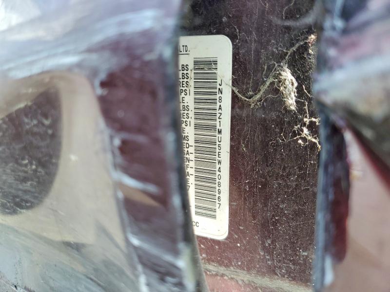 60994056 :رقم المزاد ، JN8AZ1MU5EW408967 vin ، 2014 Nissan Murano مزاد بيع