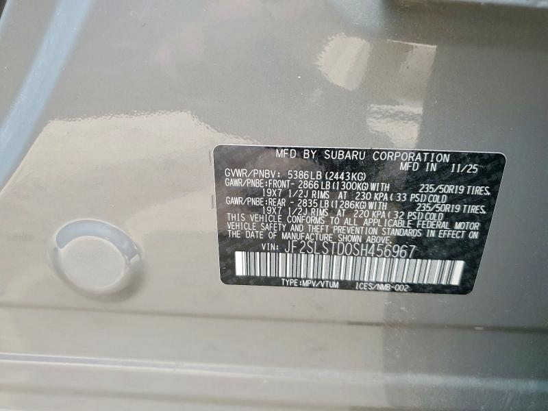 Aukcja sprzedaży 2025 Subaru Forester, vin: JF2SLSTD0SH456967, numer aukcji: 62133566