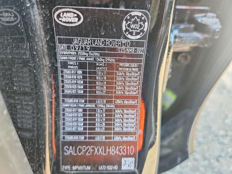Продажа на аукционе авто 2020 Land Rover Discovery Sport, vin: SALCP2FXXLH843310, номер лота: 56673116