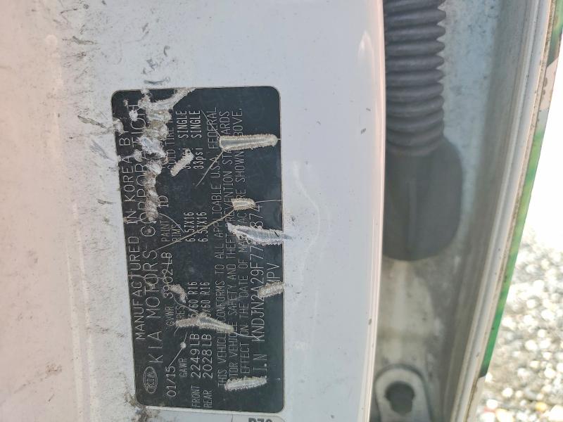 2015 Kia Soul მანქანა იყიდება აუქციონზე, vin: KNDJN2A29F7795874, აუქციონის ნომერი: 60802466