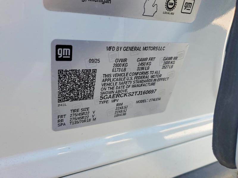 Продажа на аукционе авто 2026 Buick Enclave, vin: 5GAERCKS2TJ160697, номер лота: 58948386