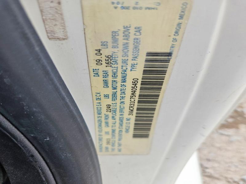 59851176 :رقم المزاد ، 3VWCR31C75M405450 vin ، 2005 Volkswagen New Beetle مزاد بيع
