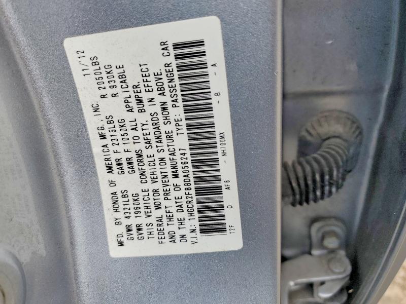 Продаж на аукціоні авто 2013 Honda Accord, vin: 1HGCR2F88DA056247, номер лоту: 62044296