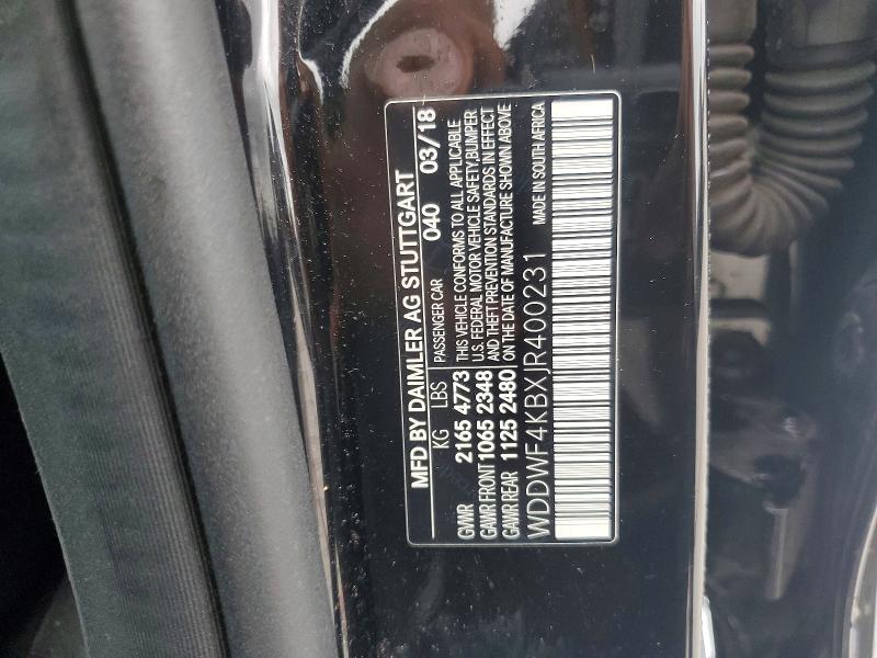 Aukcja sprzedaży 2018 Mercedes-benz C, vin: WDDWF4KBXJR400231, numer aukcji: 60473836
