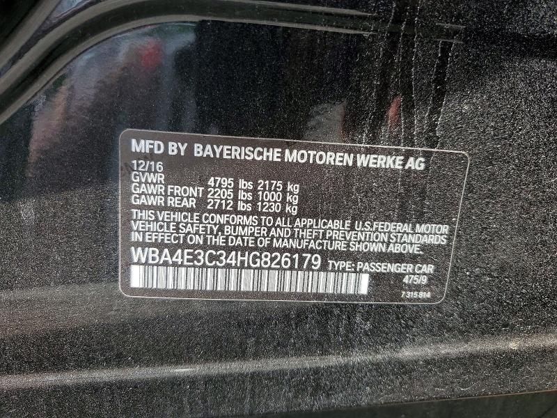 Aukcja sprzedaży 2017 Bmw M440i, vin: WBA4E3C34HG826179, numer aukcji: 59663986