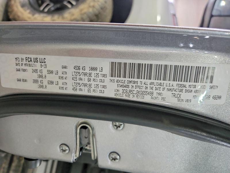 Продаж на аукціоні авто 2019 Ram 2500, vin: 3C6UR5CJ2KG655498, номер лоту: 62790216