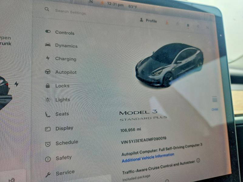 Продаж на аукціоні авто 2021 Tesla Model 3, vin: 5YJ3E1EA0MF090019, номер лоту: 62816266