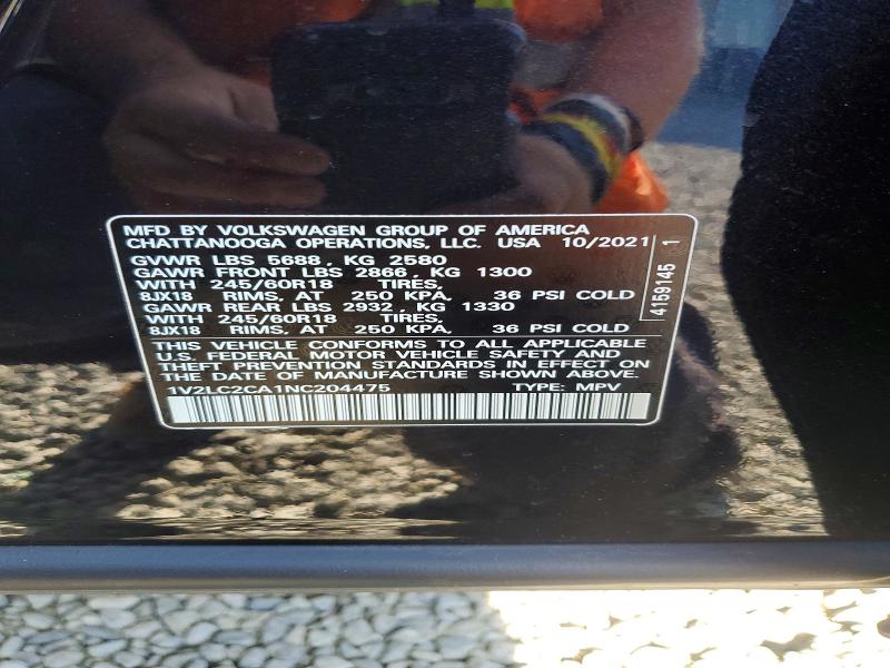 Продажа на аукционе авто 2022 Volkswagen Atlas Cross Sport, vin: 1V2LC2CA1NC204475, номер лота: 63412636