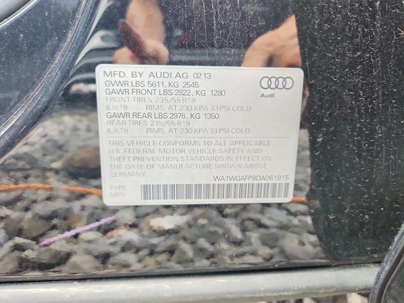 Aukcja sprzedaży 2013 Audi Q5, vin: WA1WGAFP8DA061915, numer aukcji: 58903366