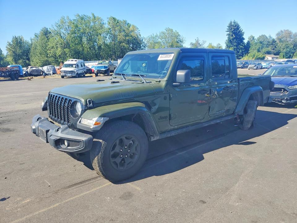 63338856 :رقم المزاد ، 1C6HJTAG1ML607369 vin ، 2021 Jeep Gladiator مزاد بيع