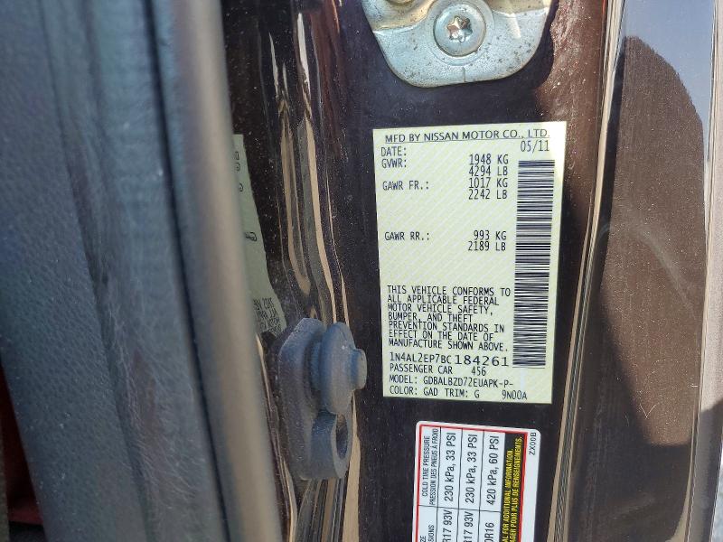 Продажа на аукционе авто 2011 Nissan Altima, vin: 1N4AL2EP7BC184261, номер лота: 59602576