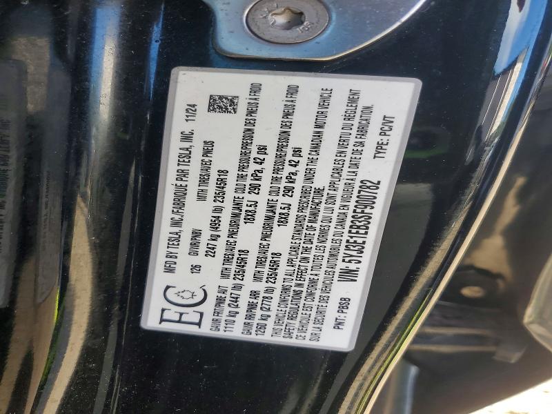 Aukcja sprzedaży 2025 Tesla Model 3, vin: 5YJ3E1EB3SF900782, numer aukcji: 60136116