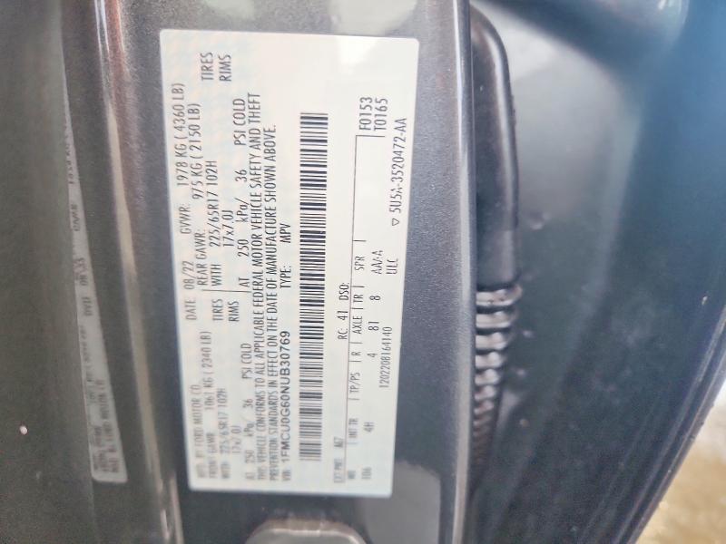 Продаж на аукціоні авто 2022 Ford Escape, vin: 1FMCU0G60NUB30769, номер лоту: 60036296