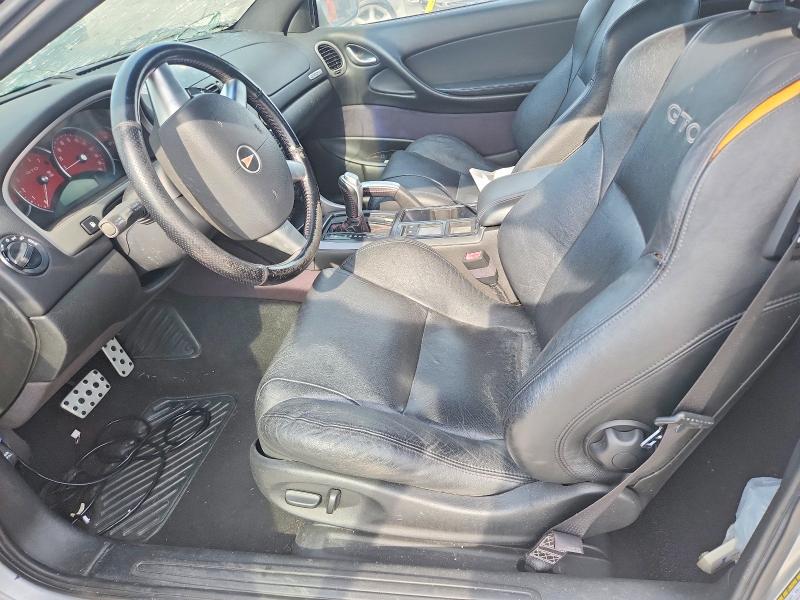2004 Pontiac Gto მანქანა იყიდება აუქციონზე, vin: 6G2VX12GX4L189320, აუქციონის ნომერი: 60221356