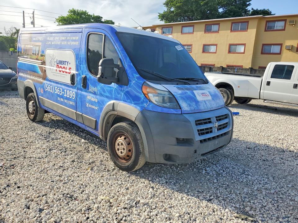 61427406 :رقم المزاد ، 3C6TRVAG5JE109842 vin ، 2018 Ram Promaster 1500 مزاد بيع