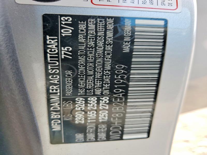 61316366 :رقم المزاد ، WDDHF8JB2EA919599 vin ، 2014 Mercedes-benz E مزاد بيع