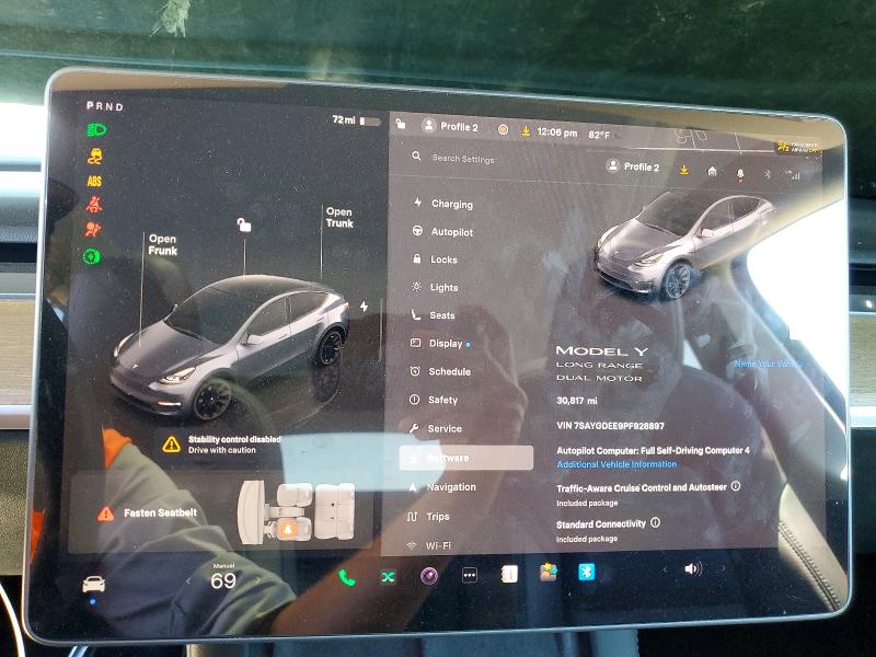 Aukcja sprzedaży 2023 Tesla Model Y, vin: 7SAYGDEE9PF928897, numer aukcji: 59191076