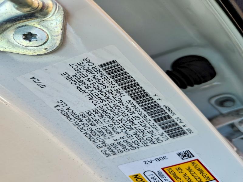 2024 Honda Accord მანქანა იყიდება აუქციონზე, vin: 1HGCY2F82RA084409, აუქციონის ნომერი: 60963236