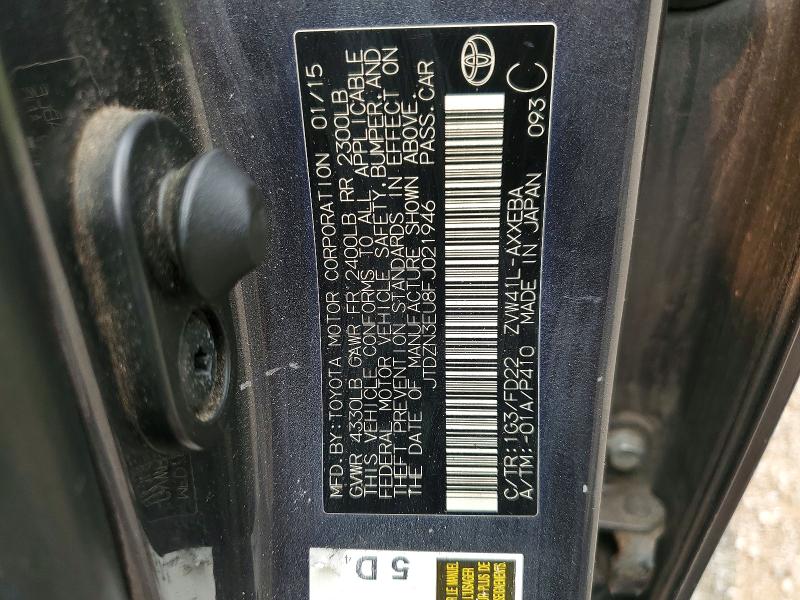 2015 Toyota Prius V მანქანა იყიდება აუქციონზე, vin: JTDZN3EU8FJ021946, აუქციონის ნომერი: 61113086