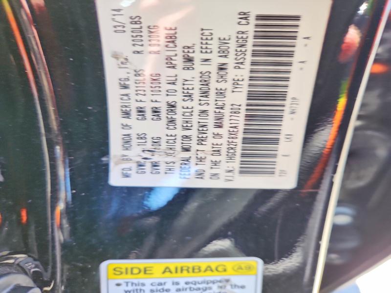 Продажа на аукционе авто 2014 Honda Accord, vin: 1HGCR2F8XEA177802, номер лота: 62690956