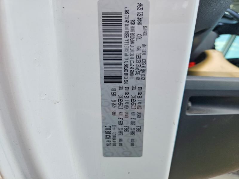 62972786 :رقم المزاد ، 3C6URVJG1JE135651 vin ، 2018 Ram Promaster 3500 مزاد بيع
