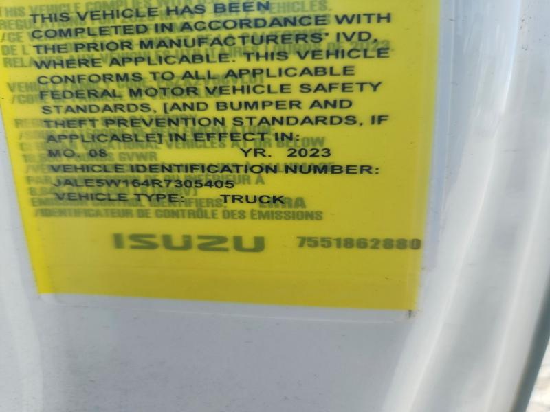 60250656 :رقم المزاد ، JALE5W164R7305405 vin ، 2024 Isuzu Nrr مزاد بيع