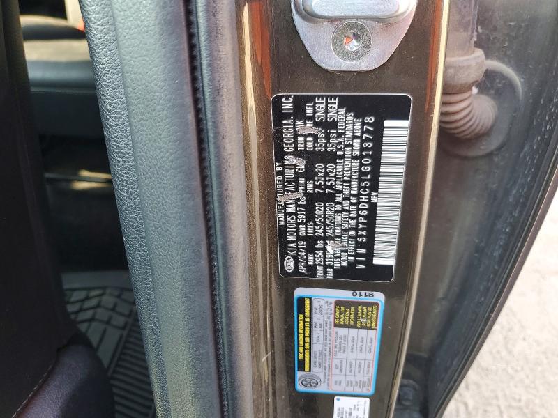 2020 Kia Telluride მანქანა იყიდება აუქციონზე, vin: 5XYP6DHC5LG013778, აუქციონის ნომერი: 59545676