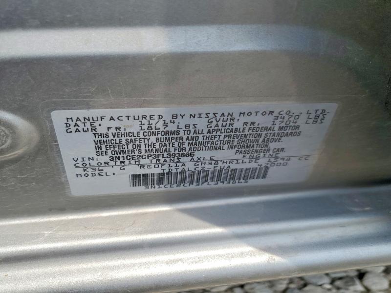 Aukcja sprzedaży 2015 Nissan Versa Note, vin: 3N1CE2CP3FL393865, numer aukcji: 59599896