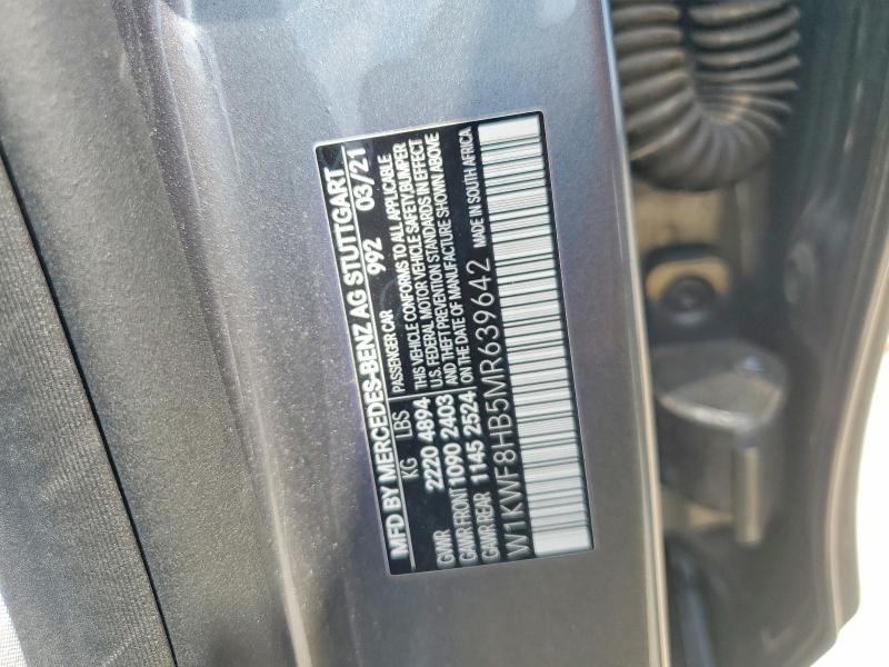 Продажа на аукционе авто 2021 Mercedes-benz C, vin: W1KWF8HB5MR639642, номер лота: 59645466