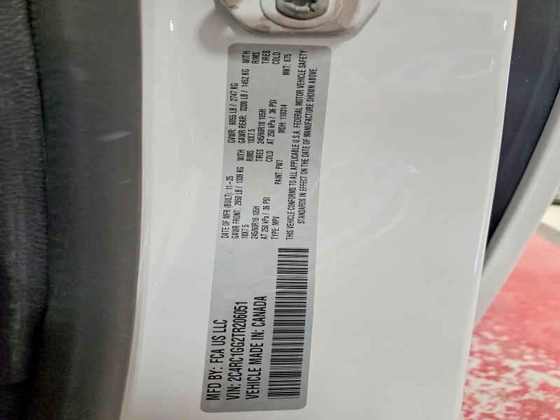 Auction sale of the 2026 Chrysler Pacifica, vin: 2C4RC1GG2TR206051, lot number: 62782256
