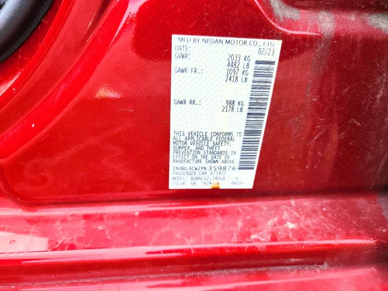 Aukcja sprzedaży 2023 Nissan Altima, vin: 1N4BL4CW2PN359876, numer aukcji: 63121436