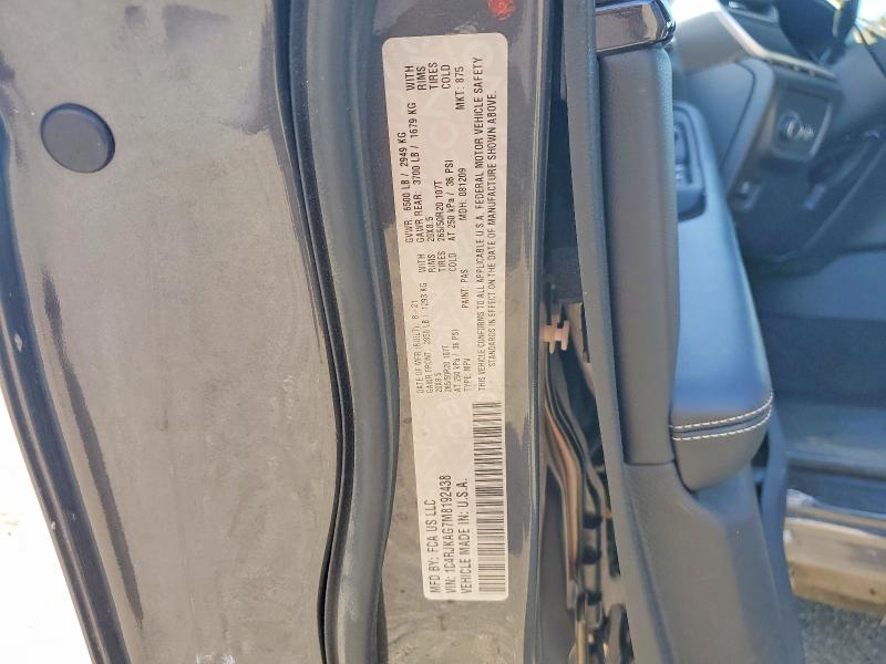 Продажа на аукционе авто 2021 Jeep Grand Cherokee, vin: 1C4RJKAG7M8192438, номер лота: 61632676