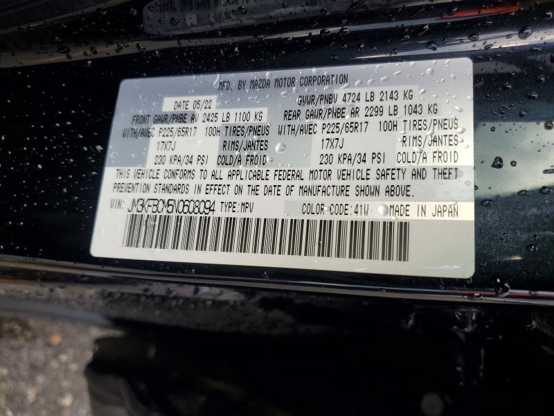 Aukcja sprzedaży 2022 Mazda Cx-5, vin: JM3KFBCM5N0608094, numer aukcji: 63043526