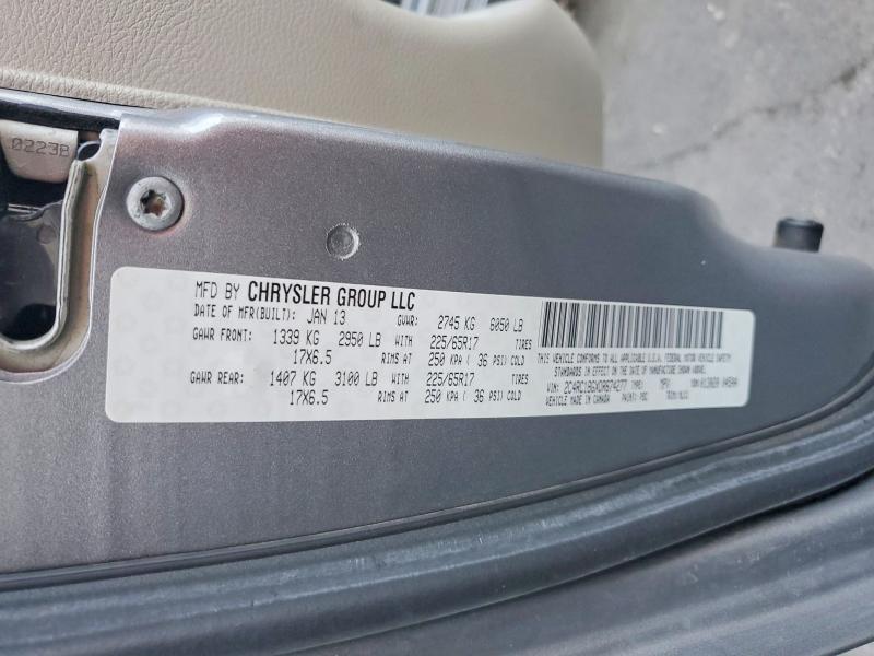 Aukcja sprzedaży 2013 Chrysler Town & Country, vin: 2C4RC1BGXDR674277, numer aukcji: 62530796