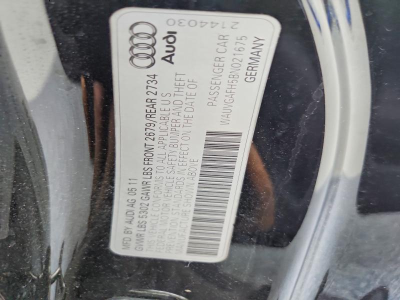 60175136 :رقم المزاد ، WAUVGAFH5BN021675 vin ، 2011 Audi S5 مزاد بيع