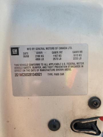 Aukcja sprzedaży 2008 Chevrolet Impala, vin: 2G1WC583281340921, numer aukcji: 59541816