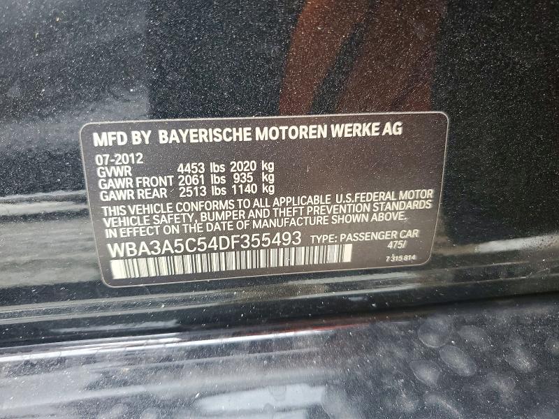 2013 Bmw 328 მანქანა იყიდება აუქციონზე, vin: WBA3A5C54DF355493, აუქციონის ნომერი: 60311566