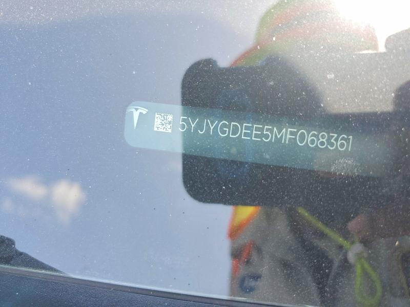 2021 Tesla Model Y მანქანა იყიდება აუქციონზე, vin: 5YJYGDEE5MF068361, აუქციონის ნომერი: 61608826