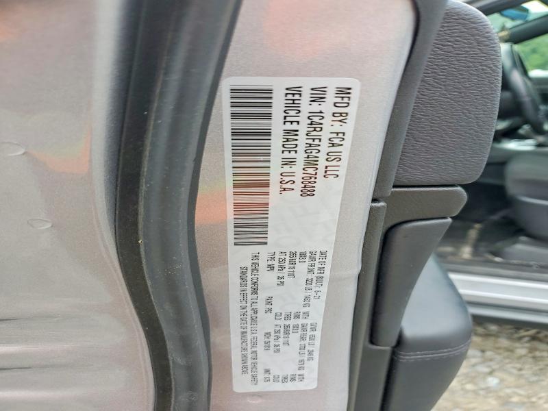 61035556 :رقم المزاد ، 1C4RJFAG4MC768488 vin ، 2021 Jeep Grand Cherokee مزاد بيع