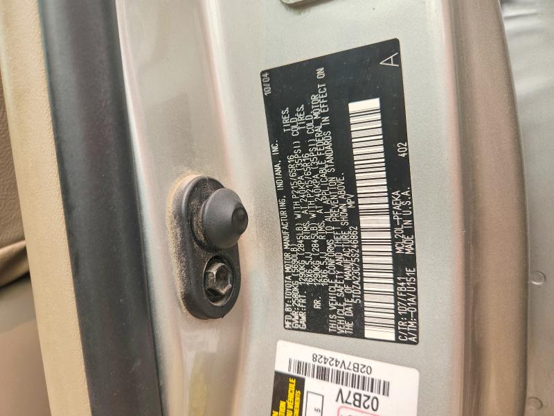 Aukcja sprzedaży 2005 Toyota Sienna, vin: 5TDZA23C75S246862, numer aukcji: 61399986