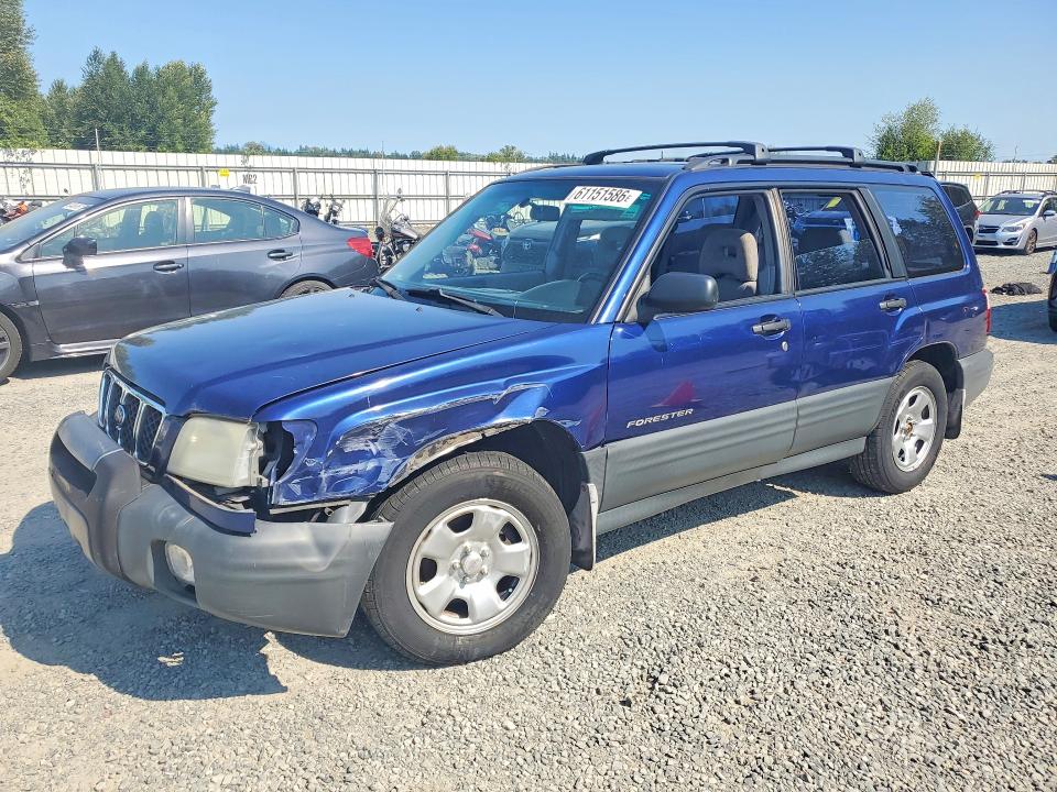 2001 Subaru Forester მანქანა იყიდება აუქციონზე, vin: JF1SF63511H705884, აუქციონის ნომერი: 61151586