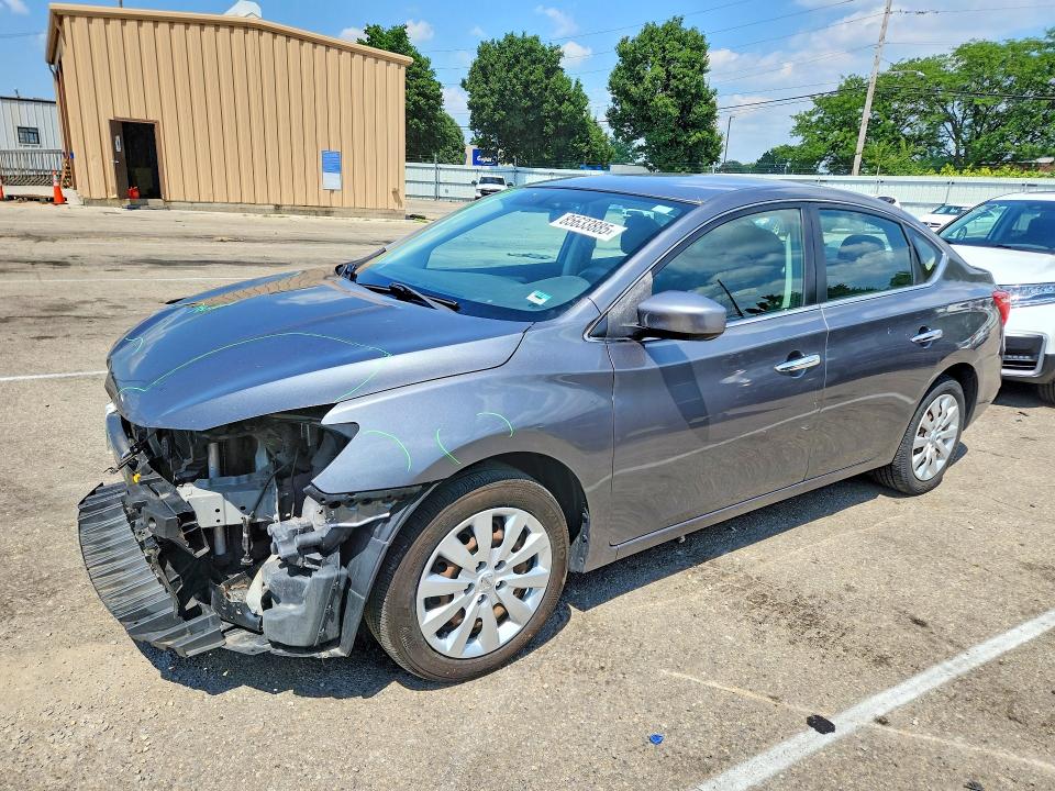 85633885 :رقم المزاد ، 3N1AB7AP6KY262314 vin ، 2019 Nissan Sentra مزاد بيع