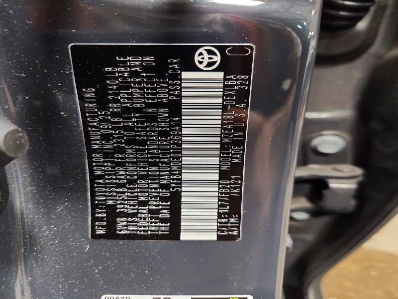 62338406 :رقم المزاد ، 5YFB4MDE0TP369414 vin ، 2026 Toyota Corolla مزاد بيع