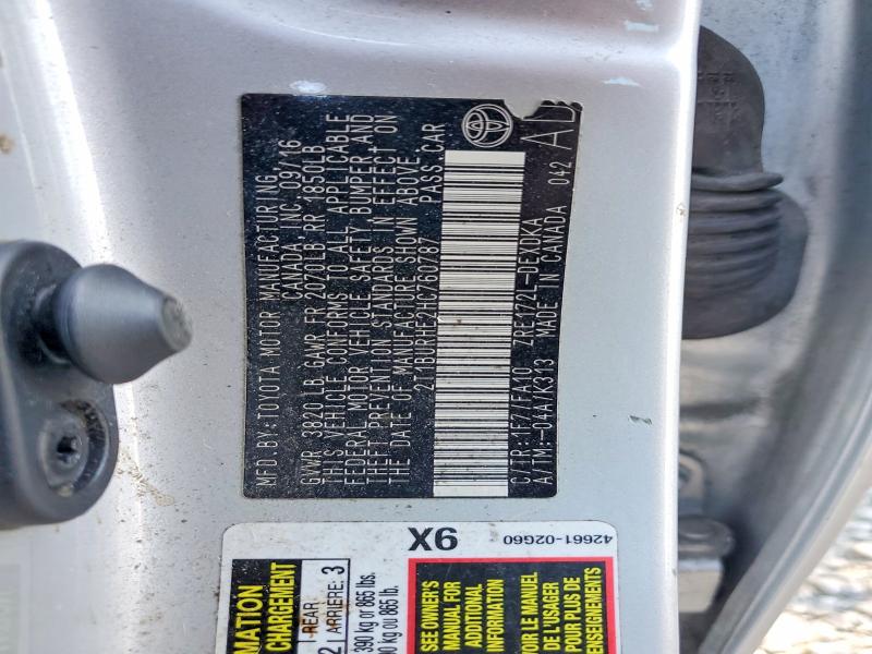 63579926 :رقم المزاد ، 2T1BURHE2HC760787 vin ، 2017 Toyota Corolla مزاد بيع