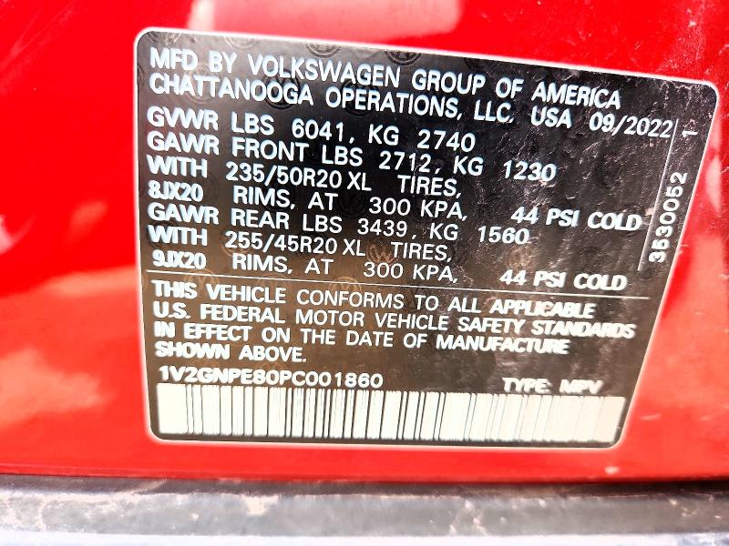 60160696 :رقم المزاد ، 1V2GNPE80PC001860 vin ، 2023 Volkswagen Id.4 مزاد بيع