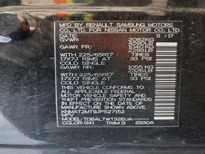 Продажа на аукционе авто 2018 Nissan Rogue, vin: KNMAT2MT9JP527152, номер лота: 63374576