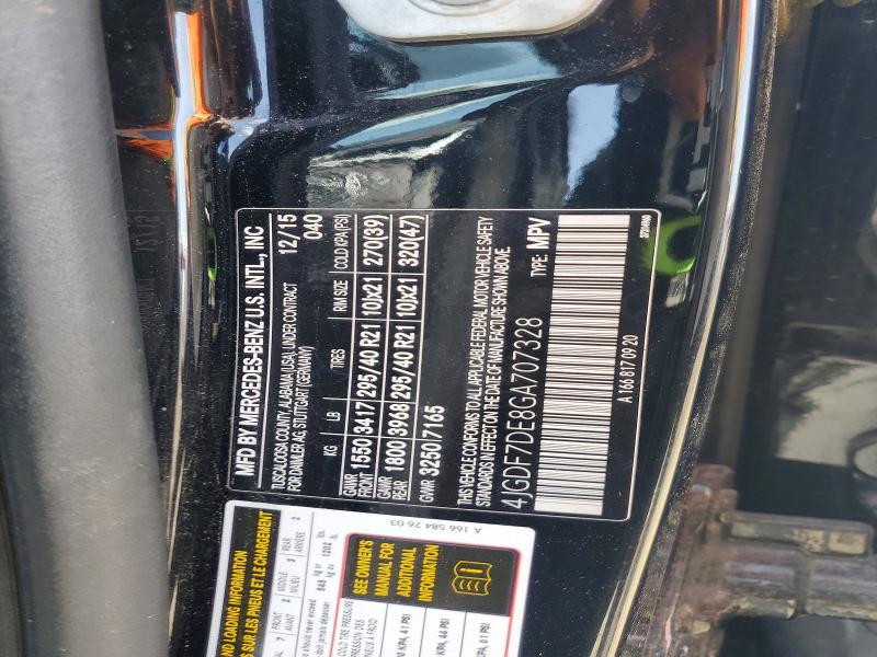 Продаж на аукціоні авто 2016 Mercedes-benz Gl, vin: 4JGDF7DE8GA707328, номер лоту: 60942886