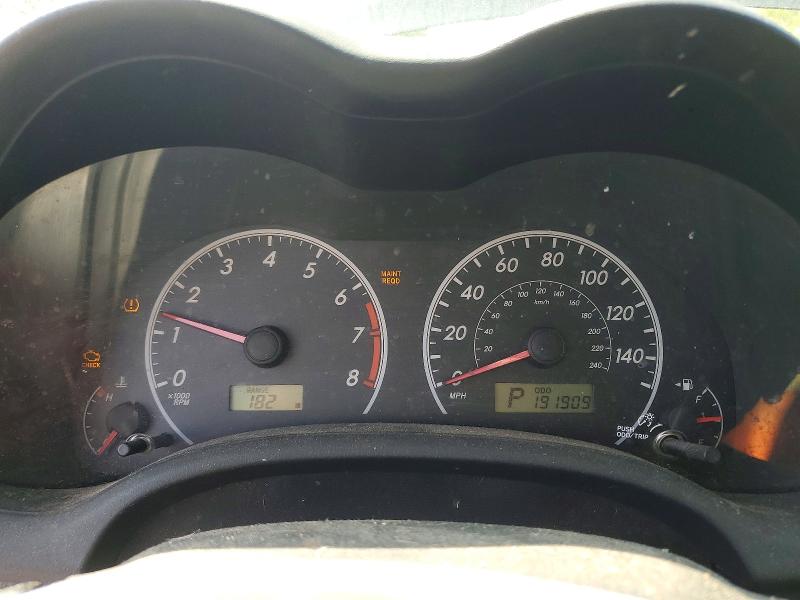 2009 Toyota Corolla მანქანა იყიდება აუქციონზე, vin: 2T1BU40E59C160006, აუქციონის ნომერი: 62312896