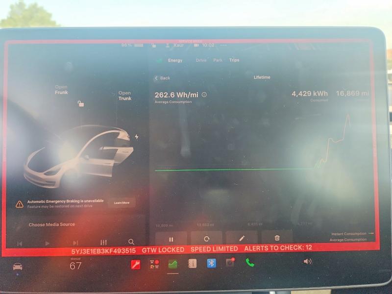 Продажа на аукционе авто 2019 Tesla Model 3, vin: 5YJ3E1EB3KF493515, номер лота: 62419806